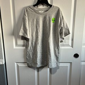 BP. Knit Oversize Tee, Size Small in Grey Light Hthr Alien...MSRP $29